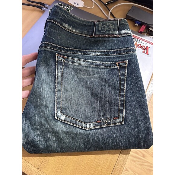 1921 Women's Distressed 29/32 Denim Blue Jeans - Picture 6 of 13